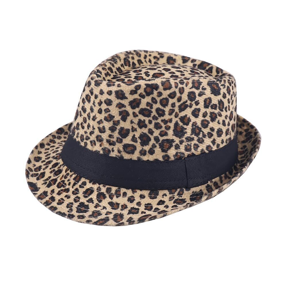 6909 Unisex Timelessly Classic 20s Trilby Fedora Hat Short Brim Panama Jazz